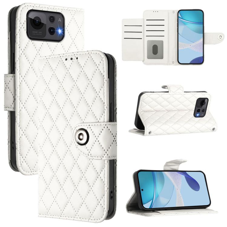 Rhombic Texture Flip Leather Phone Case with Lanyard, For Asus Zenfone 12 Ultra, For Asus ROG Phone 9 / 9 Pro, For Asus Zenfone 11 Ultra, For Asus ROG Phone 8