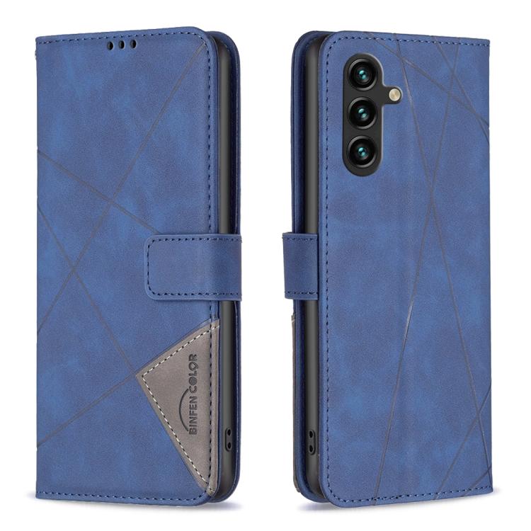Magnetic Buckle Rhombus Texture Leather Phone Case, For Galaxy S26 FE 5G, For Samsung Galaxy S26 Ultra 5G, For Samsung Galaxy S26 5G, For Samsung Galaxy S25 FE 5G, For Samsung Galaxy S25 Edge 5G, For Samsung Galaxy S25 5G, For Samsung Galaxy S25+ 5G   ...