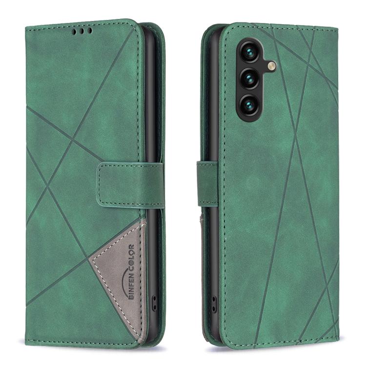 Magnetic Buckle Rhombus Texture Leather Phone Case, For Galaxy S26 FE 5G, For Samsung Galaxy S26 Ultra 5G, For Samsung Galaxy S26 5G, For Samsung Galaxy S25 FE 5G, For Samsung Galaxy S25 Edge 5G, For Samsung Galaxy S25 5G, For Samsung Galaxy S25+ 5G   ...