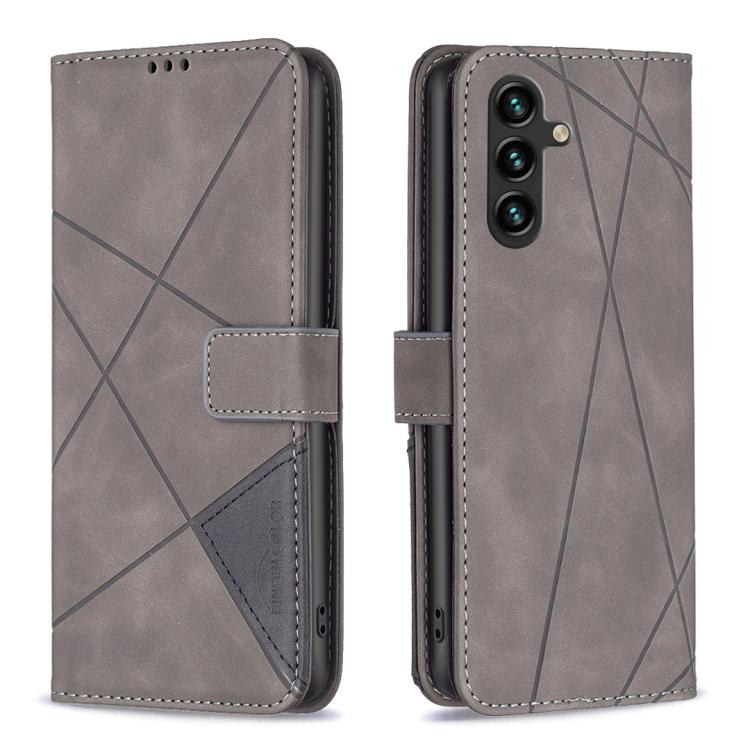 Magnetic Buckle Rhombus Texture Leather Phone Case, For Galaxy S26 FE 5G, For Samsung Galaxy S26 Ultra 5G, For Samsung Galaxy S26 5G, For Samsung Galaxy S25 FE 5G, For Samsung Galaxy S25 Edge 5G, For Samsung Galaxy S25 5G, For Samsung Galaxy S25+ 5G   ...