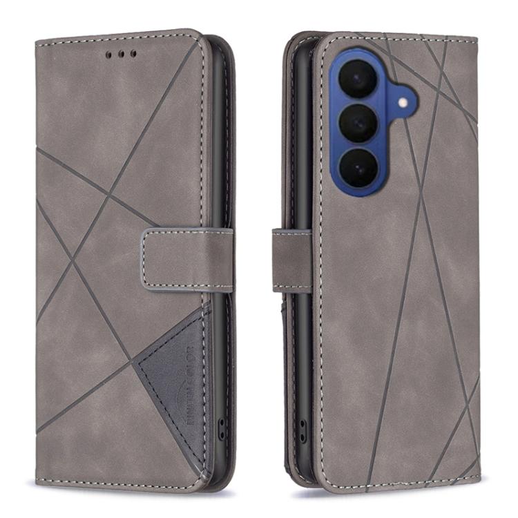 Magnetic Buckle Rhombus Texture Leather Phone Case, For Galaxy S26 FE 5G, For Samsung Galaxy S26 Ultra 5G, For Samsung Galaxy S26 5G, For Samsung Galaxy S25 FE 5G, For Samsung Galaxy S25 Edge 5G, For Samsung Galaxy S25 5G, For Samsung Galaxy S25+ 5G   ...