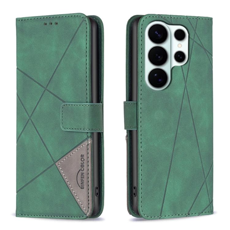 Magnetic Buckle Rhombus Texture Leather Phone Case, For Galaxy S26 FE 5G, For Samsung Galaxy S26 Ultra 5G, For Samsung Galaxy S26 5G, For Samsung Galaxy S25 FE 5G, For Samsung Galaxy S25 Edge 5G, For Samsung Galaxy S25 5G, For Samsung Galaxy S25+ 5G   ...