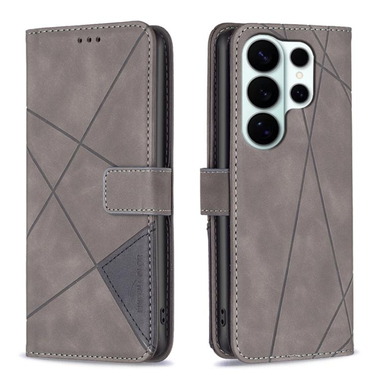 Magnetic Buckle Rhombus Texture Leather Phone Case, For Galaxy S26 FE 5G, For Samsung Galaxy S26 Ultra 5G, For Samsung Galaxy S26 5G, For Samsung Galaxy S25 FE 5G, For Samsung Galaxy S25 Edge 5G, For Samsung Galaxy S25 5G, For Samsung Galaxy S25+ 5G   ...