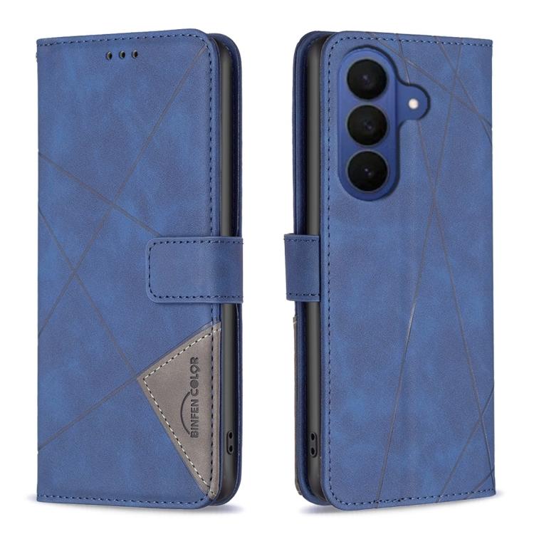 Magnetic Buckle Rhombus Texture Leather Phone Case, For Galaxy S26 FE 5G, For Samsung Galaxy S26 Ultra 5G, For Samsung Galaxy S26 5G, For Samsung Galaxy S25 FE 5G, For Samsung Galaxy S25 Edge 5G, For Samsung Galaxy S25 5G, For Samsung Galaxy S25+ 5G   ...