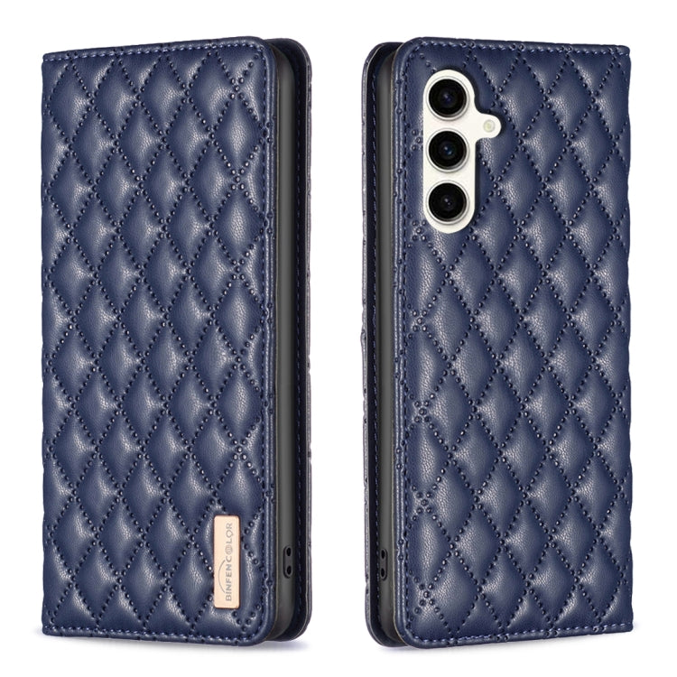 Diamond Lattice Magnetic Leather Flip Phone Case, For Galaxy S26 FE 5G, For Samsung Galaxy S25 5G, For Samsung Galaxy S25+ 5G, For Samsung Galaxy S25 Ultra 5G, For Samsung Galaxy S24 FE 5G