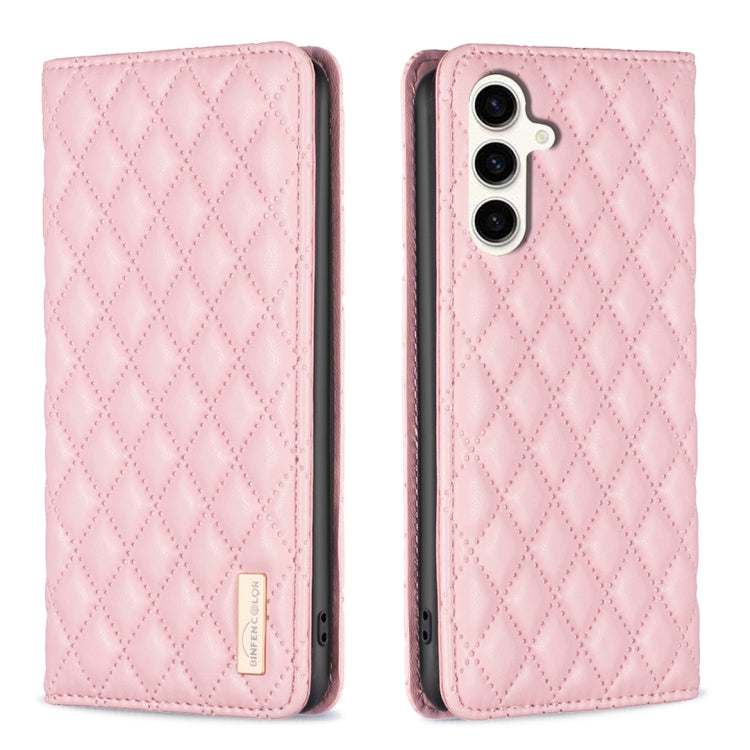 Diamond Lattice Magnetic Leather Flip Phone Case, For Galaxy S26 FE 5G, For Samsung Galaxy S25 5G, For Samsung Galaxy S25+ 5G, For Samsung Galaxy S25 Ultra 5G, For Samsung Galaxy S24 FE 5G