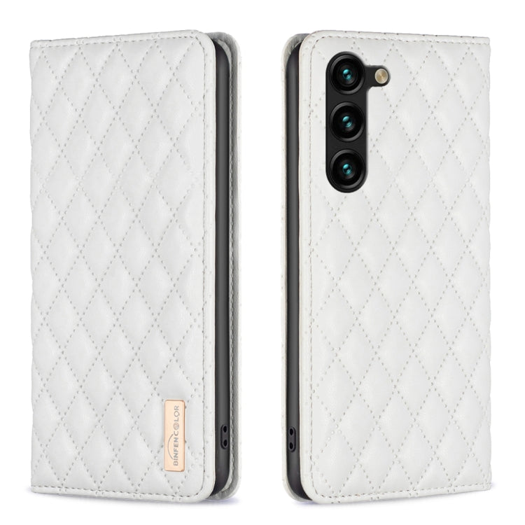 Diamond Lattice Magnetic Leather Flip Phone Case, For Galaxy S26 FE 5G, For Samsung Galaxy S25 5G, For Samsung Galaxy S25+ 5G, For Samsung Galaxy S25 Ultra 5G, For Samsung Galaxy S24 FE 5G