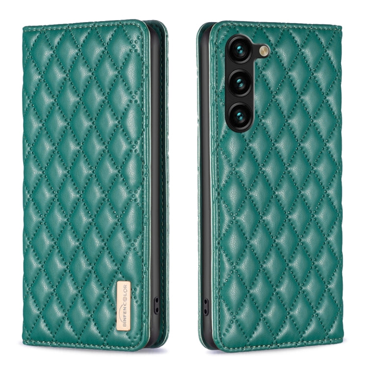 Diamond Lattice Magnetic Leather Flip Phone Case, For Galaxy S26 FE 5G, For Samsung Galaxy S25 5G, For Samsung Galaxy S25+ 5G, For Samsung Galaxy S25 Ultra 5G, For Samsung Galaxy S24 FE 5G