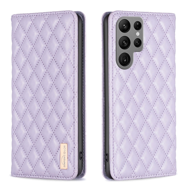 Diamond Lattice Magnetic Leather Flip Phone Case, For Galaxy S26 FE 5G, For Samsung Galaxy S25 5G, For Samsung Galaxy S25+ 5G, For Samsung Galaxy S25 Ultra 5G, For Samsung Galaxy S24 FE 5G