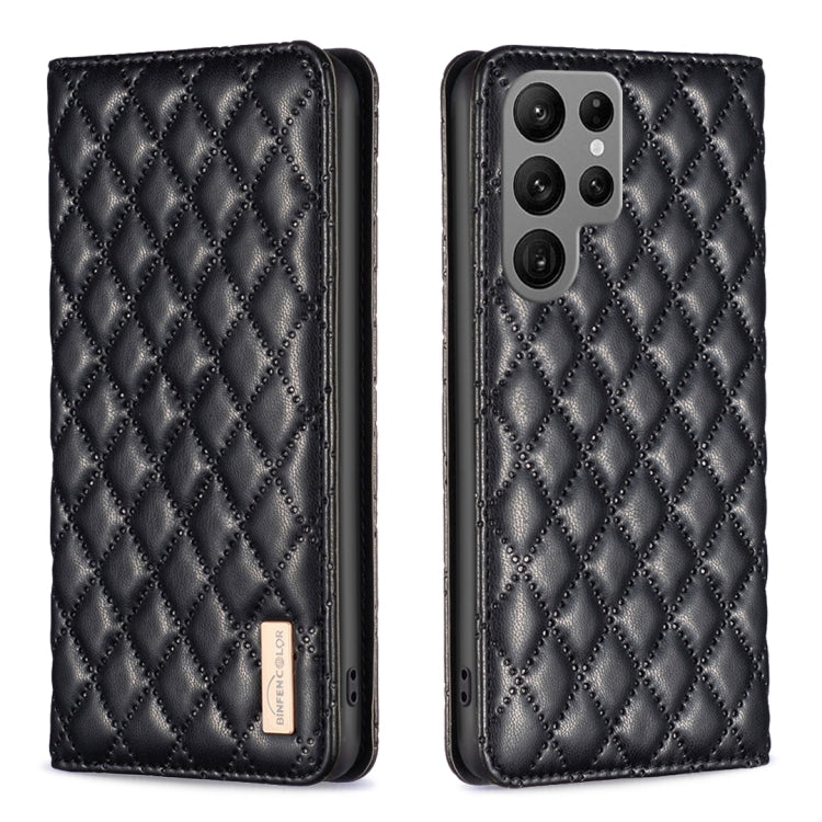 Diamond Lattice Magnetic Leather Flip Phone Case, For Galaxy S26 FE 5G, For Samsung Galaxy S25 5G, For Samsung Galaxy S25+ 5G, For Samsung Galaxy S25 Ultra 5G, For Samsung Galaxy S24 FE 5G