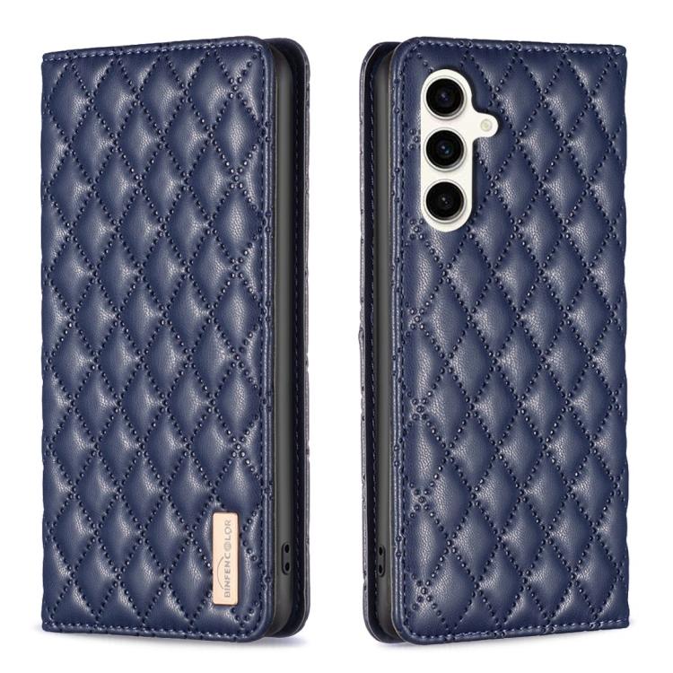 Diamond Lattice Magnetic Leather Flip Phone Case, For Galaxy S26 FE 5G, For Samsung Galaxy S25 5G, For Samsung Galaxy S25+ 5G, For Samsung Galaxy S25 Ultra 5G, For Samsung Galaxy S24 FE 5G
