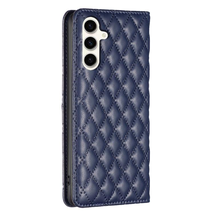 Diamond Lattice Magnetic Leather Flip Phone Case, For Galaxy S26 FE 5G, For Samsung Galaxy S25 5G, For Samsung Galaxy S25+ 5G, For Samsung Galaxy S25 Ultra 5G, For Samsung Galaxy S24 FE 5G
