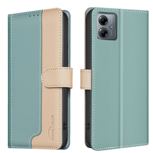 Color Matching RFID Anti-theft Leather Phone Case, For Motorola Moto G54 5G EU Version, For Motorola Edge 40 Neo, For Motorola Edge 40 5G, For Motorola Moto G13 4G / G23 4G / G53 5G, For Motorola Moto E13 4G, For Motorola Moto G73 5G