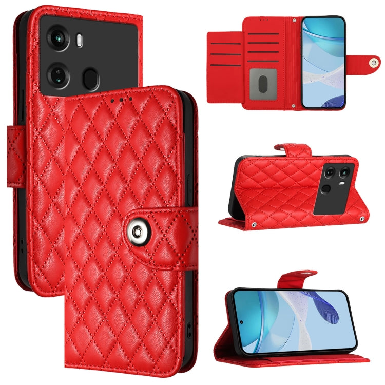 Rhombic Texture Flip Leather Phone Case with Lanyard, For itel S18 / Vision 5, For itel P40, For itel S17 / Vision 3, For itel A58 / A49, For itel P17 / A27, For itel A48