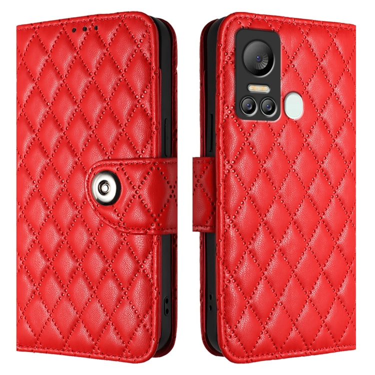 Rhombic Texture Flip Leather Phone Case with Lanyard, For itel S18 / Vision 5, For itel P40, For itel S17 / Vision 3, For itel A58 / A49, For itel P17 / A27, For itel A48