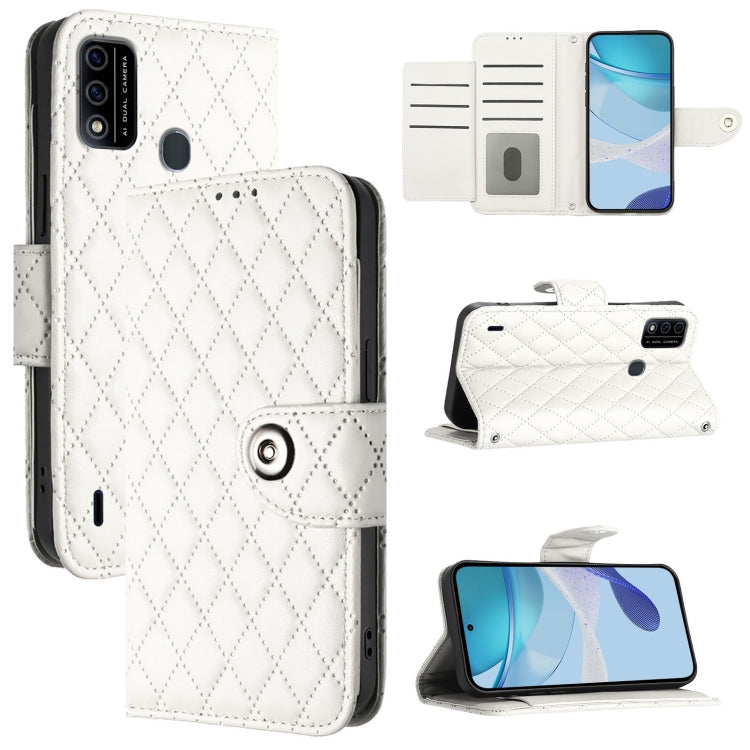 Rhombic Texture Flip Leather Phone Case with Lanyard, For itel S18 / Vision 5, For itel P40, For itel S17 / Vision 3, For itel A58 / A49, For itel P17 / A27, For itel A48