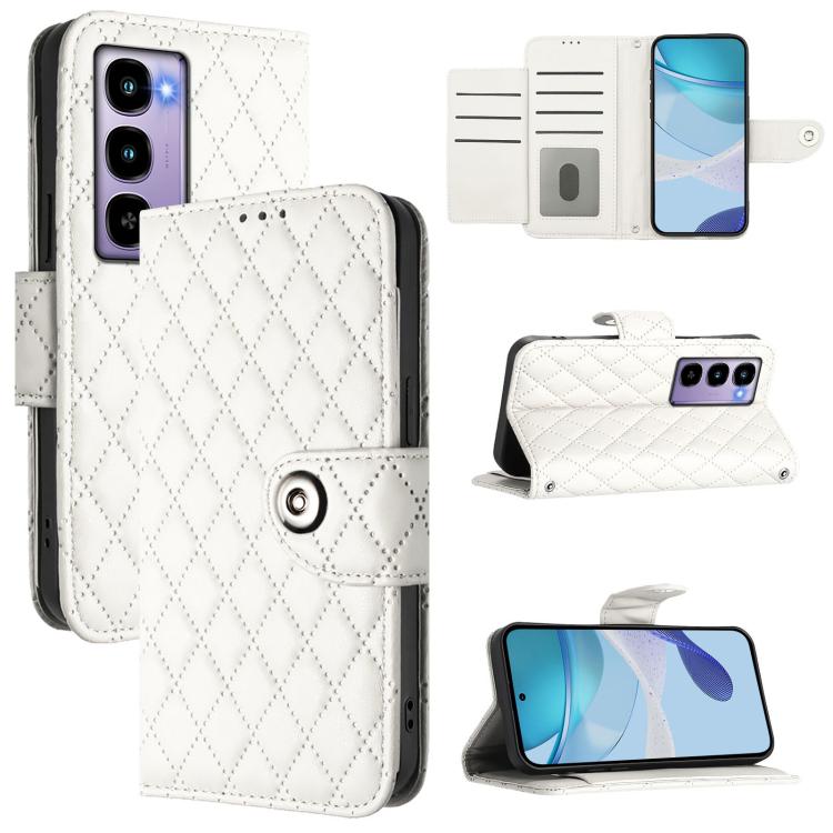 Rhombic Texture Flip Leather Phone Case with Lanyard, For itel A200 / A200+ 4G Global, For Itel A95 5G, For Itel A90, For Itel City 100, For itel A50, For itel A23 Pro / A17, For itel P55 5G, For itel RS4 S666LN