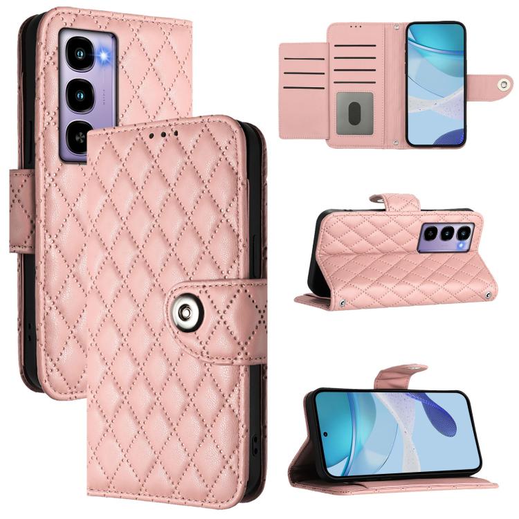 Rhombic Texture Flip Leather Phone Case with Lanyard, For itel A200 / A200+ 4G Global, For Itel A95 5G, For Itel A90, For Itel City 100, For itel A50, For itel A23 Pro / A17, For itel P55 5G, For itel RS4 S666LN