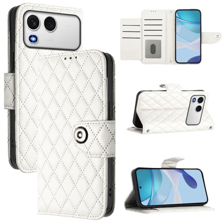 Rhombic Texture Flip Leather Phone Case with Lanyard, For itel A200 / A200+ 4G Global, For Itel A95 5G, For Itel A90, For Itel City 100, For itel A50, For itel A23 Pro / A17, For itel P55 5G, For itel RS4 S666LN