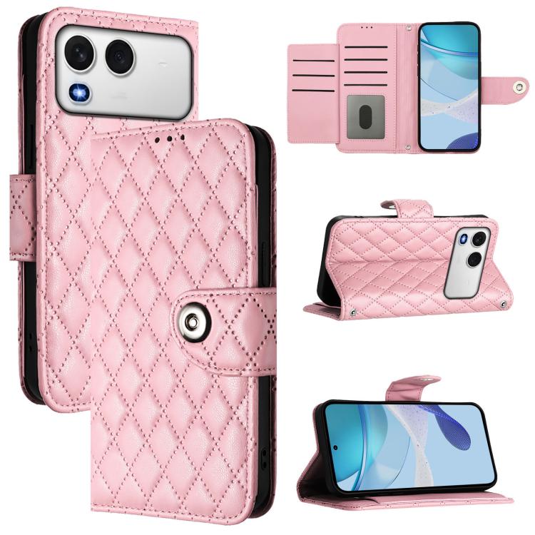 Rhombic Texture Flip Leather Phone Case with Lanyard, For itel A200 / A200+ 4G Global, For Itel A95 5G, For Itel A90, For Itel City 100, For itel A50, For itel A23 Pro / A17, For itel P55 5G, For itel RS4 S666LN