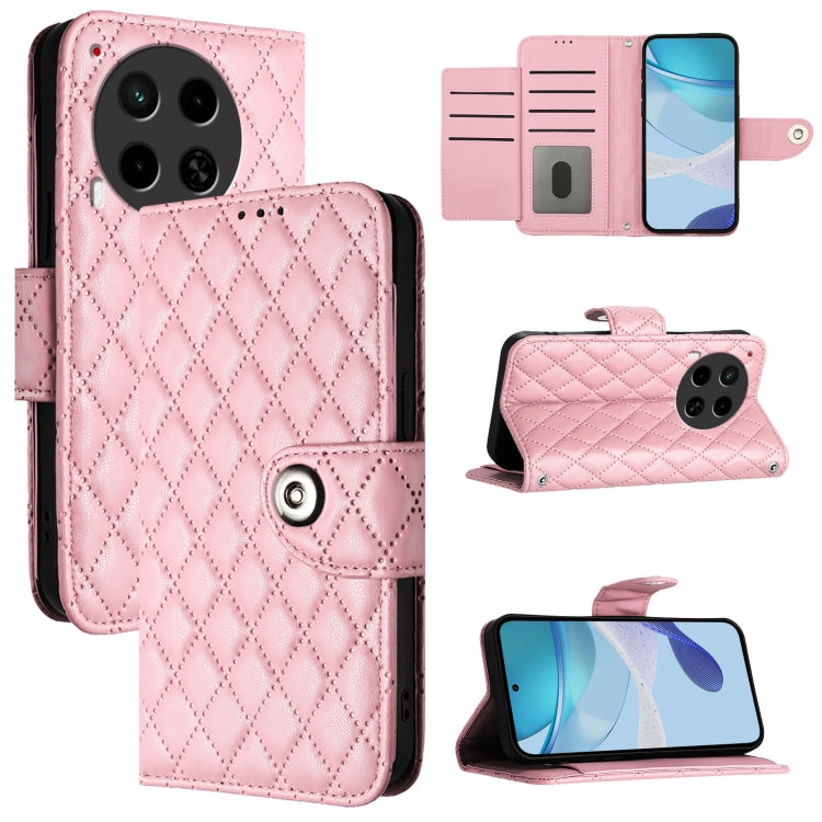 Rhombic Texture Flip Leather Phone Case with Lanyard, For Tecno Pop 6c / itel A18, For Tecno Spark 10 Pro Magic Magenta, For Tecno Camon 30 Premier 5G, For Tecno Pova 6 Neo, For Tecno Pova 6 4G, For Tecno Pova 6 Pro / Pova 6 5G, For Tecno Camon 30 Pro ...