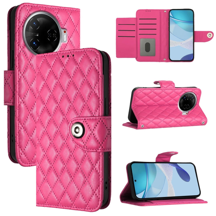 Rhombic Texture Flip Leather Phone Case with Lanyard, For Tecno Pop 6c / itel A18, For Tecno Spark 10 Pro Magic Magenta, For Tecno Camon 30 Premier 5G, For Tecno Pova 6 Neo, For Tecno Pova 6 4G, For Tecno Pova 6 Pro / Pova 6 5G, For Tecno Camon 30 Pro ...