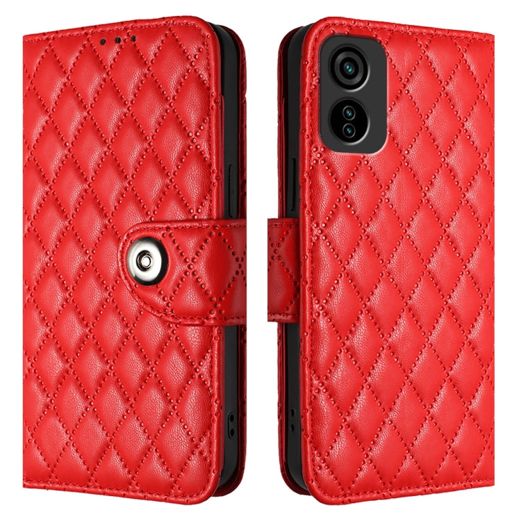 Rhombic Texture Flip Leather Phone Case with Lanyard, For Tecno Pop 6c / itel A18, For Tecno Spark 10 Pro Magic Magenta, For Tecno Camon 30 Premier 5G, For Tecno Pova 6 Neo, For Tecno Pova 6 4G, For Tecno Pova 6 Pro / Pova 6 5G, For Tecno Camon 30 Pro ...