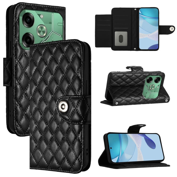 Rhombic Texture Flip Leather Phone Case with Lanyard, For Tecno Pop 6c / itel A18, For Tecno Spark 10 Pro Magic Magenta, For Tecno Camon 30 Premier 5G, For Tecno Pova 6 Neo, For Tecno Pova 6 4G, For Tecno Pova 6 Pro / Pova 6 5G, For Tecno Camon 30 Pro ...