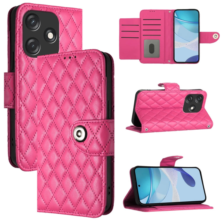Rhombic Texture Flip Leather Phone Case with Lanyard, For Tecno Camon 20 Pro 5G, For Tecno Camon 20 / 20 Pro 4G, For Tecno Spark Go 2023, For Tecno Pop 7 / Pop 7 Pro, For Tecno Spark 10 5G, For Tecno Spark 10C, For Tecno Spark 10 4G                    ...