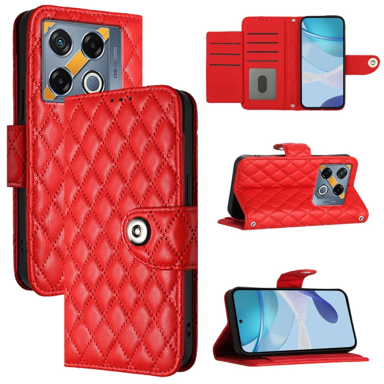 Rhombic Texture Flip Leather Phone Case with Lanyard, For Infinix Note 50s, For Infinix Hot 50 Pro+ 4G, For Infinix Note 40 5G, For Infinix Smart 8 Plus / Smart 8 Pro, For Infinix GT 20 Pro X6871, For Infinix Note 40 Pro 4G X6850                       ...