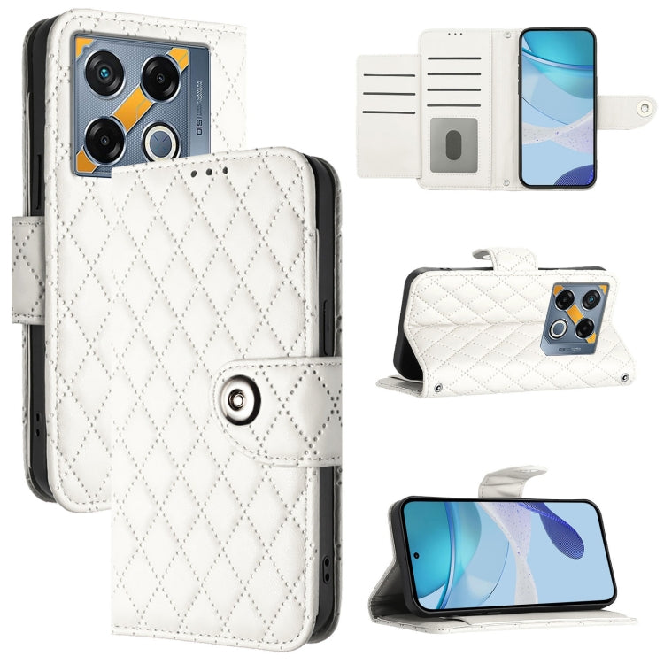 Rhombic Texture Flip Leather Phone Case with Lanyard, For Infinix Note 50s, For Infinix Hot 50 Pro+ 4G, For Infinix Note 40 5G, For Infinix Smart 8 Plus / Smart 8 Pro, For Infinix GT 20 Pro X6871, For Infinix Note 40 Pro 4G X6850                       ...