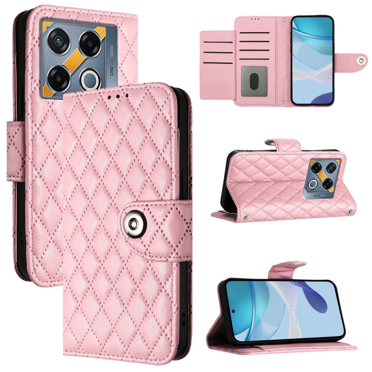 Rhombic Texture Flip Leather Phone Case with Lanyard, For Infinix Note 50s, For Infinix Hot 50 Pro+ 4G, For Infinix Note 40 5G, For Infinix Smart 8 Plus / Smart 8 Pro, For Infinix GT 20 Pro X6871, For Infinix Note 40 Pro 4G X6850                       ...