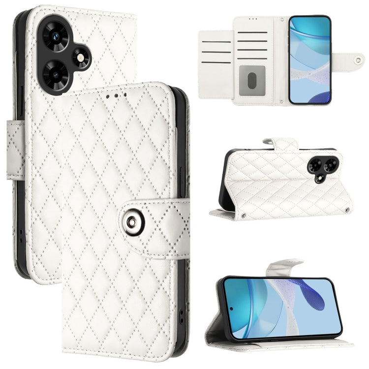 Rhombic Texture Flip Leather Phone Case with Lanyard, For Infinix Smart 7 HD, For Infinix Note 30 Pro / Note 30 5G, For Infinix Note 30i, For Infinix Note 30 4G X6833B, For Infinix Note 30 VIP, For Infinix Hot 30i, For Infinix Hot 30 4G                ...