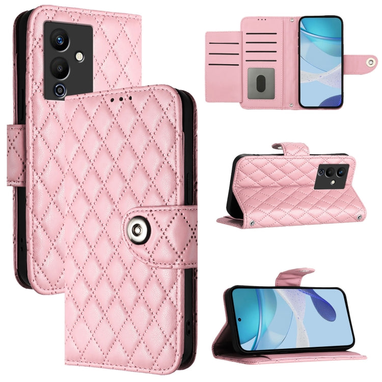 Rhombic Texture Flip Leather Phone Case with Lanyard, For Infinix Hot 20 5G, For Infinix Smart 7 X6515, For Infinix Hot 20i X665E, For Infinix Hot 20 Play, For Infinix Hot 20 4G X6826, For Infinix Zero 20, For Infinix Note 12 Pro / Note 12 2023        ...