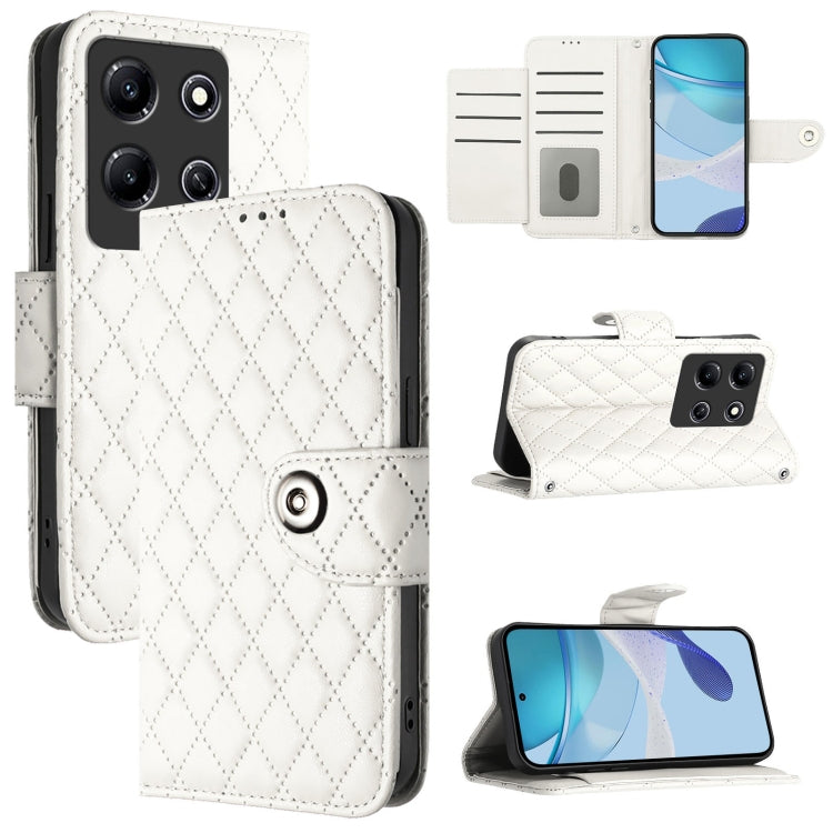 Rhombic Texture Flip Leather Phone Case with Lanyard, For Infinix Smart 7 HD, For Infinix Note 30 Pro / Note 30 5G, For Infinix Note 30i, For Infinix Note 30 4G X6833B, For Infinix Note 30 VIP, For Infinix Hot 30i, For Infinix Hot 30 4G                ...