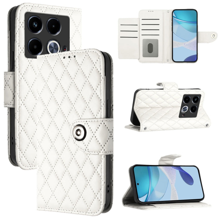 Rhombic Texture Flip Leather Phone Case with Lanyard, For Infinix Note 50s, For Infinix Hot 50 Pro+ 4G, For Infinix Note 40 5G, For Infinix Smart 8 Plus / Smart 8 Pro, For Infinix GT 20 Pro X6871, For Infinix Note 40 Pro 4G X6850                       ...