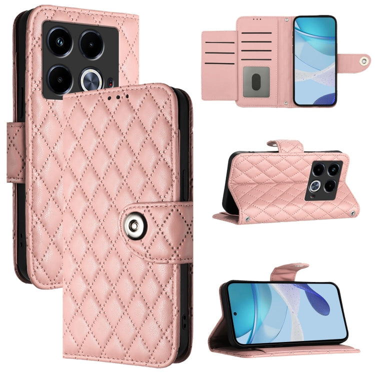 Rhombic Texture Flip Leather Phone Case with Lanyard, For Infinix Note 50s, For Infinix Hot 50 Pro+ 4G, For Infinix Note 40 5G, For Infinix Smart 8 Plus / Smart 8 Pro, For Infinix GT 20 Pro X6871, For Infinix Note 40 Pro 4G X6850                       ...