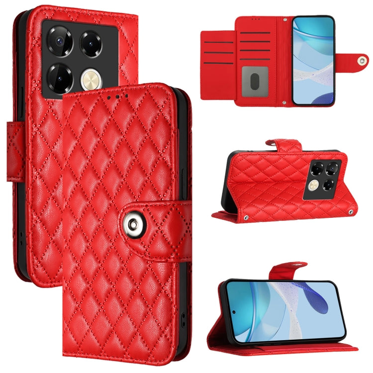 Rhombic Texture Flip Leather Phone Case with Lanyard, For Infinix Note 50s, For Infinix Hot 50 Pro+ 4G, For Infinix Note 40 5G, For Infinix Smart 8 Plus / Smart 8 Pro, For Infinix GT 20 Pro X6871, For Infinix Note 40 Pro 4G X6850                       ...