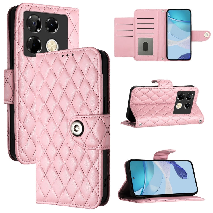 Rhombic Texture Flip Leather Phone Case with Lanyard, For Infinix Note 50s, For Infinix Hot 50 Pro+ 4G, For Infinix Note 40 5G, For Infinix Smart 8 Plus / Smart 8 Pro, For Infinix GT 20 Pro X6871, For Infinix Note 40 Pro 4G X6850                       ...