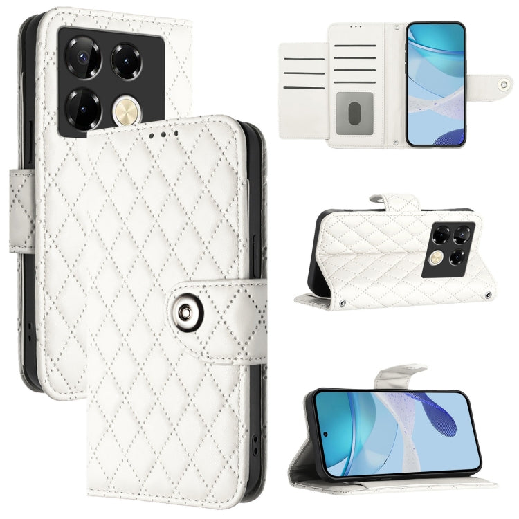 Rhombic Texture Flip Leather Phone Case with Lanyard, For Infinix Note 50s, For Infinix Hot 50 Pro+ 4G, For Infinix Note 40 5G, For Infinix Smart 8 Plus / Smart 8 Pro, For Infinix GT 20 Pro X6871, For Infinix Note 40 Pro 4G X6850                       ...