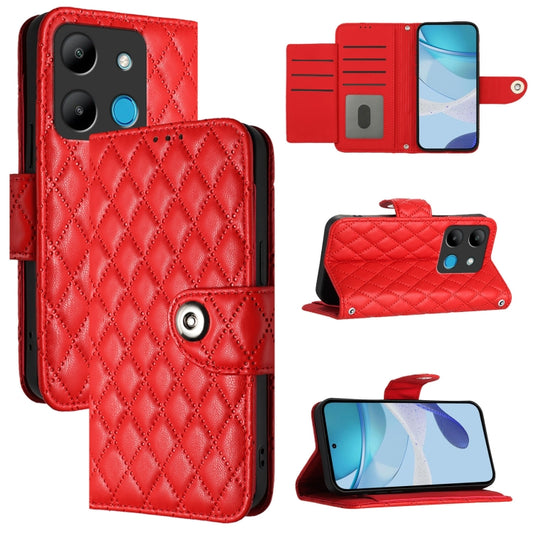 Rhombic Texture Flip Leather Phone Case with Lanyard, For Infinix Smart 7 HD, For Infinix Note 30 Pro / Note 30 5G, For Infinix Note 30i, For Infinix Note 30 4G X6833B, For Infinix Note 30 VIP, For Infinix Hot 30i, For Infinix Hot 30 4G                ...
