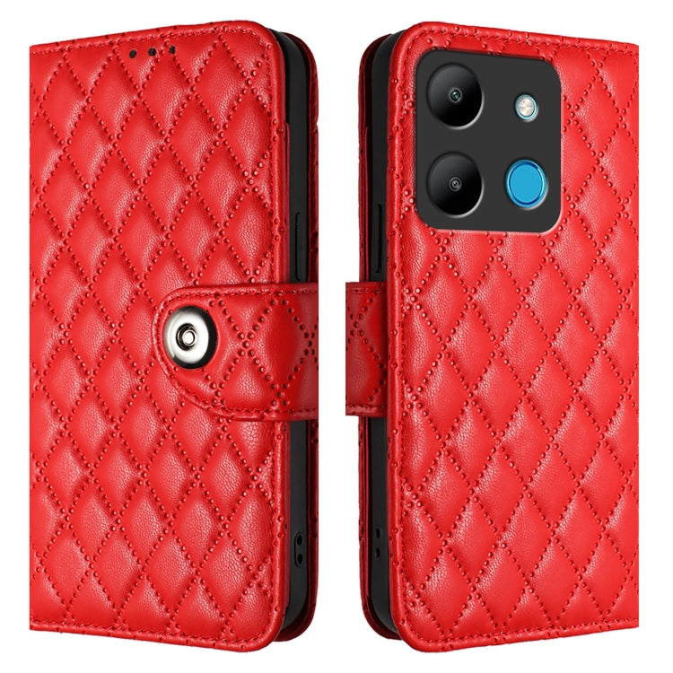 Rhombic Texture Flip Leather Phone Case with Lanyard, For Infinix Smart 7 HD, For Infinix Note 30 Pro / Note 30 5G, For Infinix Note 30i, For Infinix Note 30 4G X6833B, For Infinix Note 30 VIP, For Infinix Hot 30i, For Infinix Hot 30 4G                ...