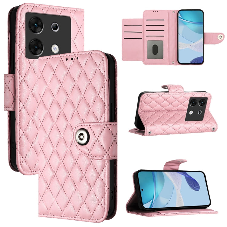 Rhombic Texture Flip Leather Phone Case with Lanyard, For Infinix Hot 40 / Hot 40 Pro, For Infinix Hot 40i, For Infinix Smart 8, For Infinix Zero 30 4G, For Infinix Zero 30 5G, For Infinix Hot 30 5G, For Infinix Hot 30 Play / 30 Play NFC               ...