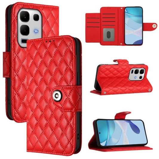 Rhombic Texture Flip Leather Phone Case with Lanyard, For Infinix Note 50s, For Infinix Hot 50 Pro+ 4G, For Infinix Note 40 5G, For Infinix Smart 8 Plus / Smart 8 Pro, For Infinix GT 20 Pro X6871, For Infinix Note 40 Pro 4G X6850                       ...