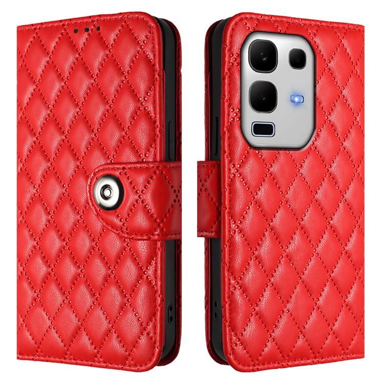 Rhombic Texture Flip Leather Phone Case with Lanyard, For Infinix Note 50s, For Infinix Hot 50 Pro+ 4G, For Infinix Note 40 5G, For Infinix Smart 8 Plus / Smart 8 Pro, For Infinix GT 20 Pro X6871, For Infinix Note 40 Pro 4G X6850                       ...