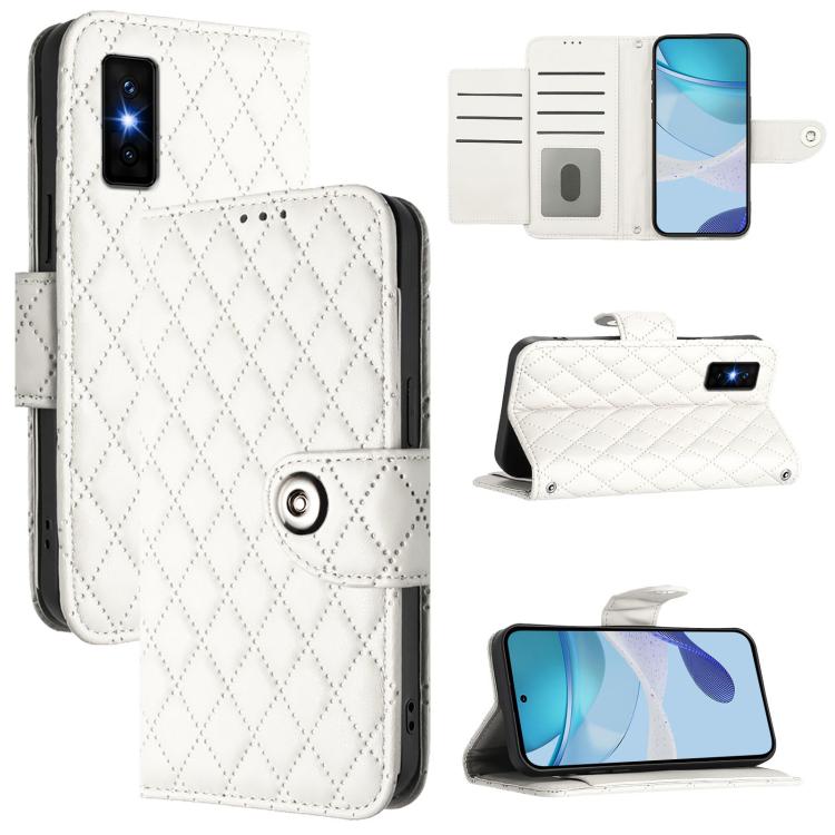 Rhombic Texture Flip Leather Phone Case with Lanyard, For Infinix GT 50 Pro 5G, For Infinix Note Edge 5G Global, For Infinix Smart 20 4G X6840, For Infinix Note 60 5G / 60 Pro 5G, For Infinix Hot 60i 5G / Tecno Spark Go 5G, For Infinix Smart 10 Plus   ...