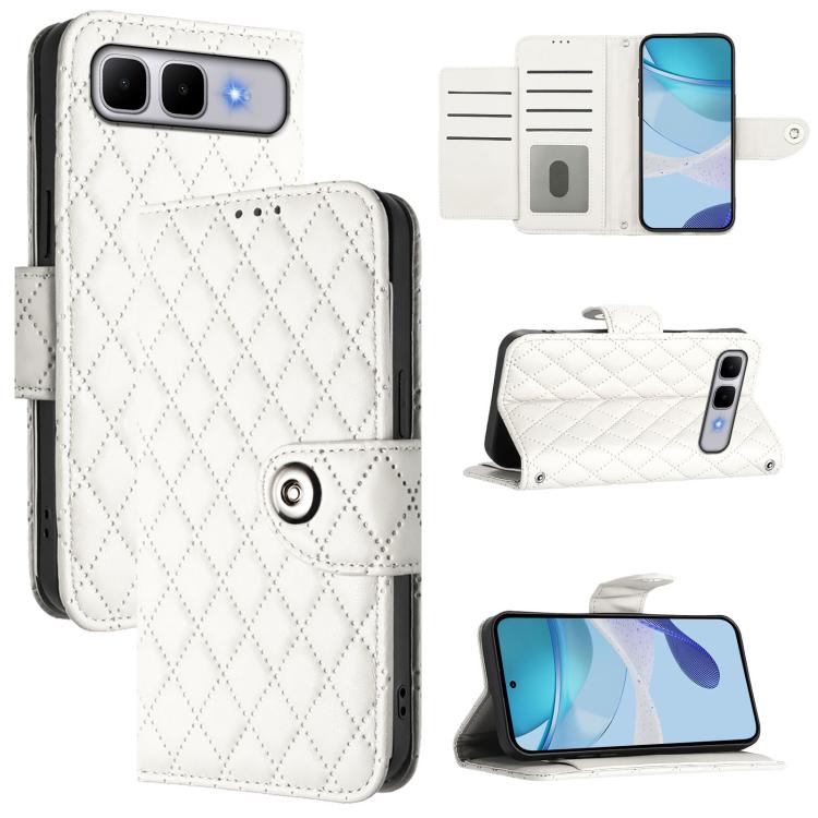 Rhombic Texture Flip Leather Phone Case with Lanyard, For Infinix GT 50 Pro 5G, For Infinix Note Edge 5G Global, For Infinix Smart 20 4G X6840, For Infinix Note 60 5G / 60 Pro 5G, For Infinix Hot 60i 5G / Tecno Spark Go 5G, For Infinix Smart 10 Plus   ...