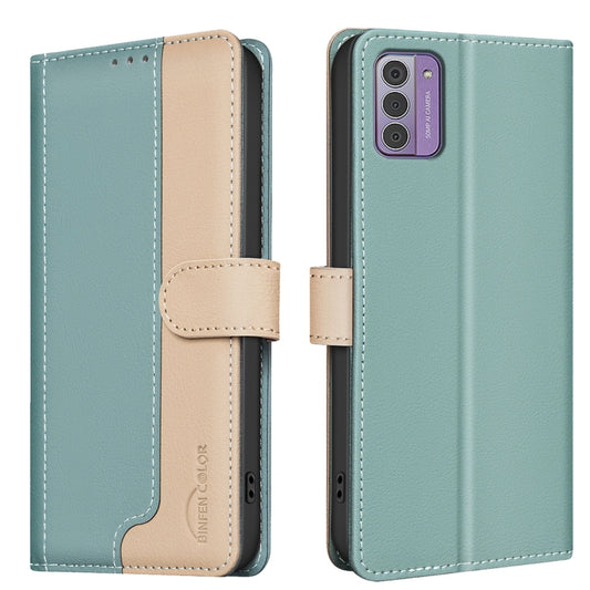 Color Matching RFID Anti-theft Leather Phone Case, For Nokia G42, For Nokia C22, For Nokia G22, For Nokia C32