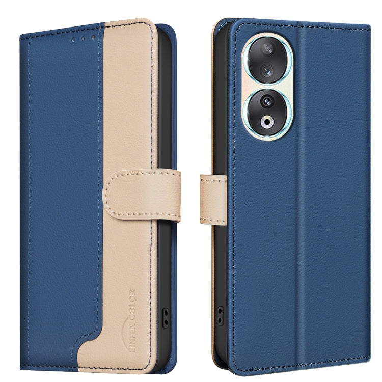 Color Matching RFID Anti-theft Leather Phone Case, For Honor 90 Pro, For Honor 90 5G, For Honor X7a