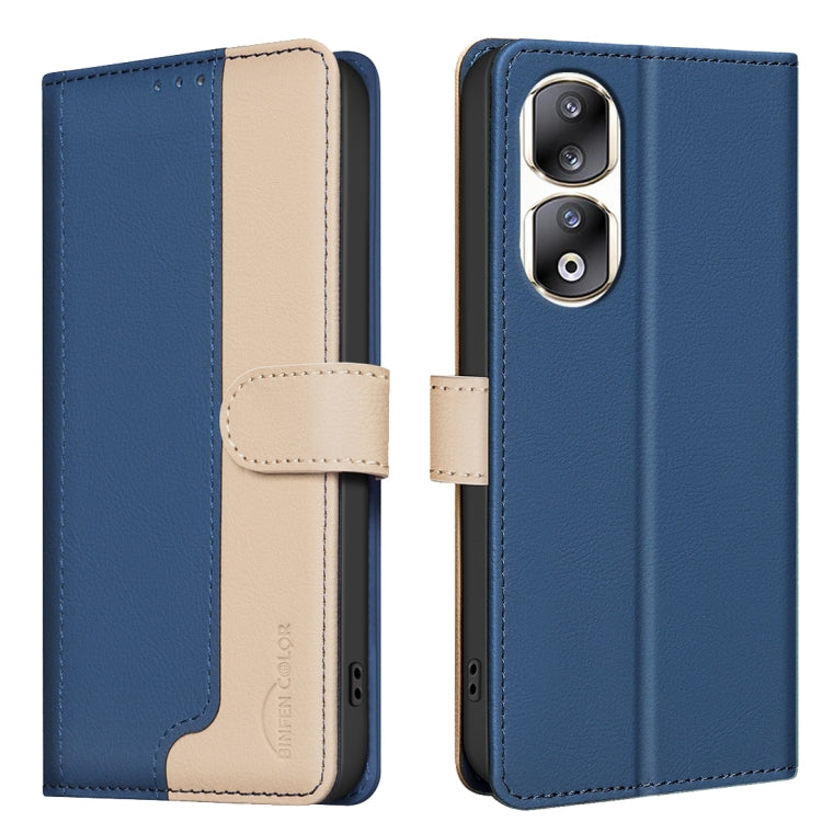 Color Matching RFID Anti-theft Leather Phone Case, For Honor 90 Pro, For Honor 90 5G, For Honor X7a